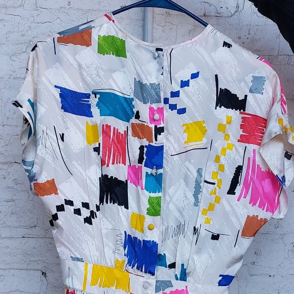 Vintage retro silk dress - Picture 7 of 7